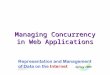 Managing Concurrency in Web Applications. DBI 2007 HUJI-CS 2 Intersection of Concurrent Accesses A fundamental property of Web sites: Concurrent accesses