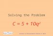 Lectures in Microeconomics-Charles W. Upton Solving the Problem C = 5 + 10q 2
