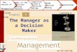 HO VAN HIEN MBA1 8Chapter The Manager as a Decision Maker The nature of Managerial Decision Making Steps in the Decision- Making Process Cognitive Biases