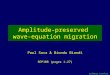 Paul@sep.stanford.edu Amplitude-preserved wave-equation migration Paul Sava & Biondo Biondi SEP108 (pages 1-27)