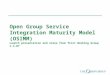 1 Open Group Service Integration Maturity Model (OSIMM) Launch presentation and notes from first Working Group 1.2.07