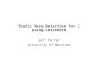 Static Race Detection for C using Locksmith Jeff Foster University of Maryland
