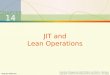 14-1JIT and Lean Operations CHAPTER 14 JIT and Lean Operations McGraw-Hill/Irwin Operations Management, Eighth Edition, by William J. Stevenson Copyright