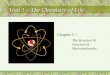 Unit 1 – The Chemistry of Life Chapter 5 ~ The Structure & Function of Macromolecules