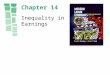 Chapter 14 Inequality in Earnings. Copyright © 2003 by Pearson Education, Inc.14-2 Figure 14.1 Earnings Distribution with Perfect Equality