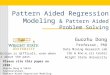 Pattern Aided Regression Modeling & Pattern Aided Problem Solving Guozhu Dong Professor, PhD Data Mining Research Lab CSE & Kno.e.sis Center Wright State
