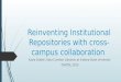 Reinventing Institutional Repositories with cross- campus collaboration Kayla Siddell, Data Curation Librarian at Indiana State University OVGTSL 2015