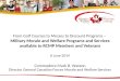 From Golf Courses to Messes to Discount Programs – Military Morale and Welfare Programs and Services available to RCMP Members and Veterans 6 June 2014