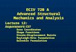 ECIV 720 A Advanced Structural Mechanics and Analysis Lecture 12: Isoparametric CST Area Coordinates Shape Functions Strain-Displacement Matrix Rayleigh-Ritz