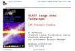 GLAST LAT ProjectSLAC Annual Program Review, April 9-11, 2003 W. Althouse LAT-PR-01922-01 1 GLAST Large Area Telescope: LAT Project Status W. Althouse