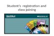 Student’s registration and class joining. Student’s registration