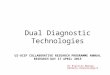 Dual Diagnostic Technologies UZ-UCSF COLLABORATIVE RESEARCH PROGRAMME ANNUAL RESEARCH DAY 17 APRIL 2015 Dr Evaristo Marowa Dermato-Venereologist
