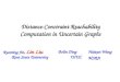 Distance-Constraint Reachability Computation in Uncertain Graphs Ruoming Jin, Lin Liu Kent State University Bolin Ding UIUC Haixun Wang MSRA