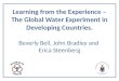 Learning from the Experience – The Global Water Experiment in Developing Countries. Beverly Bell, John Bradley and Erica Steenberg