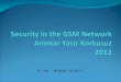 EE 588 - NETWORK SECURITY. Agenda Introduction GSM Overview GSM Security Principles Weakness of GSM Solutions for Weakness