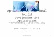 Aptamers in the Real World Development and Applications NeoVentures Biotechnology Inc.  Aptamers Applied1