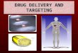 DRUG DELIVERY AND TARGETING. Drug Delivery and Targeting Systems It is dosage form or device that serve as drug carrier to deliver the drug into targeted