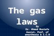 The gas laws By Dr. Ahmed Mostafa Assist. Prof. of anesthesia & I.C.U