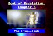 Book of Revelation: Chapter 5 The Lion--Lamb. Revelation 5:1 “And I saw in the right hand of Him who sat on the throne a scroll written inside and on