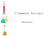 Volumetric Analysis Apparatus. The Volumetric Flask