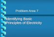 Problem Area 7 Identifying Basic Principles of Electricity