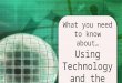What you need to know about… Using Technology and the Internet in Third Grade