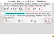 Math Pacing Square Roots and Real Numbers 1. 2.. Square Roots and Real Numbers Statistics