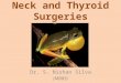 Neck and Thyroid Surgeries Dr. S. Nishan Silva (MBBS)