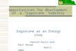 1 Opportunities for development of a “Sugarcane” Industry Sugarcane as an Energy crop Harold Davis and Paul Hough April 2006