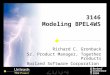 3146 Modeling BPEL4WS Richard C. Gronback Sr. Product Manager, Together Products Borland Software Corporation