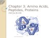 Chapter 3: Amino Acids, Peptides, Proteins HLY-JU-JS-CD