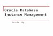 Oracle Database Instance Management Oracle 10g. Ebtisam Alabdulqader Outline Management Framework. Managing Oracle instance through the Enterprise Manager