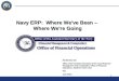 11 Navy ERP: Where We've Been – Where We're Going Ms Beverly Veit Office of the Assistant Secretary of the Navy (Financial Management and Comptroller),