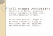 Bell-ringer Activities Objective: to define, understand, analyze and apply concepts, rules and SOLS discussed in class. Guidelines: each bell-ringer will