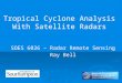 Tropical Cyclone Analysis With Satellite Radars SOES 6026 – Radar Remote Sensing Ray Bell