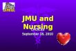 JMU and Nursing CHOICES September 18, 2010. Nursing Attributes *Altruism and Empathy *Altruism and Empathy *Responsibility *Responsibility *Integrity