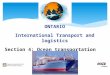 ONTARIO International Transport and logistics Section 4: Ocean transportation