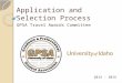 Application and Selection Process GPSA Travel Awards Committee 2014 - 2015