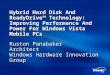 Hybrid Hard Disk And ReadyDrive™ Technology: Improving Performance And Power For Windows Vista Mobile PCs Ruston Panabaker Architect Windows Hardware Innovation