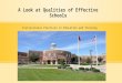 A Look at Qualities of Effective Schools Instructional Practices in Education and Training