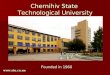 Chernihiv State Technological University НАУЧНЫЕ РАЗРАБОТКИ   Founded in 1960