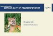 17 TH MILLER/SPOOLMAN LIVING IN THE ENVIRONMENT Chapter 20 Water Pollution