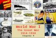 Chapter 9. Causes of World War 1 in Euope World War 1 started in Europe in 1914, but the U.S.A. would not become involved until 1917. Major causes of