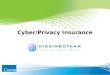 Cyber/Privacy Insurance. Information Exposures Credit Card Information Personally Identifiable Information –Social Security Numbers –Drivers License Numbers