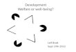 Development Welfare or well-being? Leif Bratt Sept 19th 2012