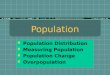 1 Population  Population Distribution  Measuring Population  Population Change  Overpopulation