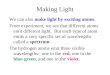Making Light We can also make light by exciting atoms. From experiment, we see that different atoms emit different light. But each type of atom emits a