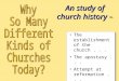 The establishment of the church... The apostasy... Attempt at reformation... Our effort to restore... An study of church history –