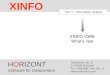 HORIZONT 1 XINFO ® The IT - Information System XINFO V3R6 What’s new HORIZONT Software for Datacenters Garmischer Str. 8 D- 80339 München Tel ++49(0)89