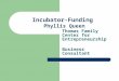 Incubator-Funding Phyllis Queen Thomas Family Center for Entrepreneurship Business Consultant